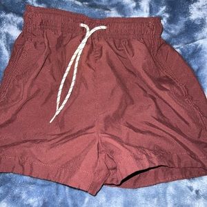 Maroon H&M XS swim shorts
